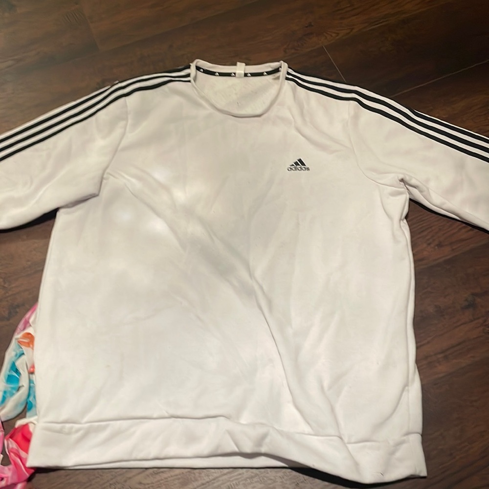 Adidas fleece lined sheatshirt
